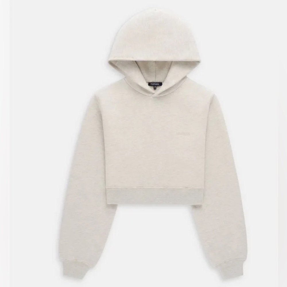 Madhappy Women's Cream Cropped Hoodie Sweater